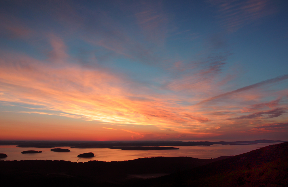 Cadillac Mountain at Acadia National Park, Maine